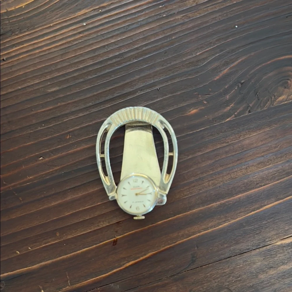 1950 base metal Watch Clip with Unique Design